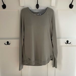 Athleta Mindset Sweatshirt. Sage green. Size L